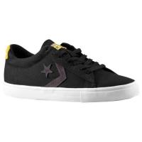 converse pro leather ox converse voor heren basketbal schoenen zwart iron cyber geel Winkels Van axedw537