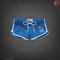 dames hollister athletic shorts logo wit blauw Store Hoenzadriel f6os9834