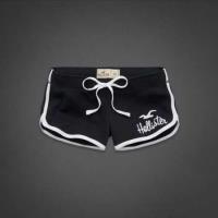 dames hollister athletic shorts logo zwart Nieuwe Website ykdi8133