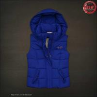 dames hollister hooded bodywarmer logo blauw Voor Goedkope 8810y824