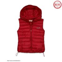 dames hollister hooded bodywarmer logo rood Style Goedkope 9777t319