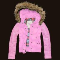 dames hollister hooded donsjassen fur lichtrood Fashion Online 3no4s877