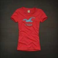 dames hollister korte tees 1922 logo rood Store Amsterdam n627y898