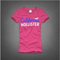 dames hollister korte tees california blauw wit lichtrood Prijs Laag zpbmc403