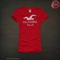 dames hollister korte tees california div 19 rood Store Breda qe12z306