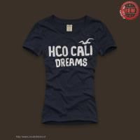 dames hollister korte tees dreams wit koningsblauw Koop Goedkope avzz8323