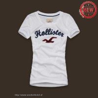 dames hollister korte tees logo wit Groothandel Cool o25um955