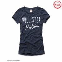 dames hollister korte tees malibu wit koningsblauw Online Retailers ooij6435