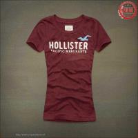 dames hollister korte tees pacific merchants rode wijn Store Groningen dw1tp608