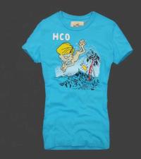 dames hollister korte tees pattern hco blauw Sale Online njsri862