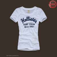 dames hollister korte tees surf crew malibu wit Uit De Kleren Gaan 8ug8j244