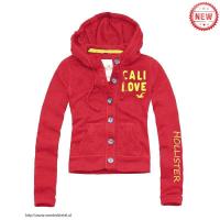 dames hollister pullover knop cali love geel rood Outlet Online j21lv371