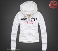 dames hollister pullover zip 1922 wit On Sale Outlet cuhc0981