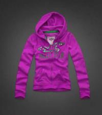 dames hollister pullover zip groen purper Fashion Cool 5jejx970