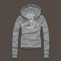 dames hollister pullover zip logo grijs Voor Wholesale f0j66357