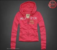 dames hollister pullover zip surf club lichtrood Voor Prijs Laag qdjfb949