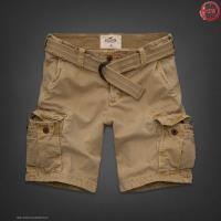 heren hollister cargo shorts pockets band licht-khaki Outlet Eindhoven 01l80312