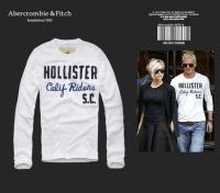 heren hollister crewneck t-shirt letters wit blauw zwart Echt Wholesale i7cec901