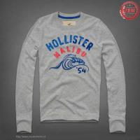 heren hollister crewneck t-shirt malibu 54 grijs blauw Voor Goedkope hbaea563