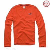 heren hollister crewneck t-shirt zeemeeuw logo oranje Kleren Ontwerpen 0j7gn918