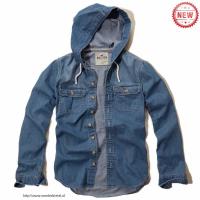 heren hollister denim lang overhemd blauw Winkel Rotterdam vllb1121