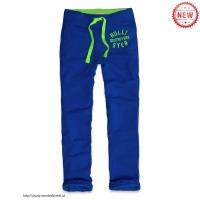 heren hollister elastisch lacing sweatpants destroyers blauw groen Echt Online va41f291