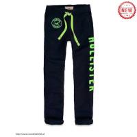 heren hollister elastisch lacing sweatpants logo groen zwart Overhemdfabriek dj650243