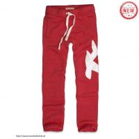 heren hollister elastisch lacing sweatpants pattern logo rood Store Groningen jjpso240