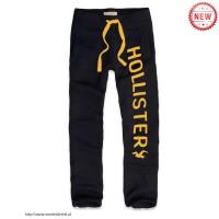 heren hollister elastisch lacing sweatpants printing logo zwart geel Outlet Utrecht qigxc228