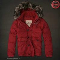 heren hollister fur hooded donsjassen rood Overhemd Kopen vcvwi229