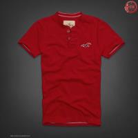 heren hollister henley tee korte tees logo rood Store Utrecht u4hmh264