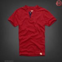 heren hollister henley tee korte tees rood donkerblauw Trek Goedkope aj19p964