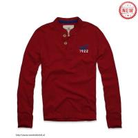 heren hollister henley tee t-shirt 1922 rood Sale Online 538eg824