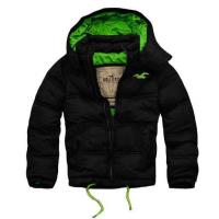 heren hollister hooded donsjassen zwart groen Lage Kosten umzap99