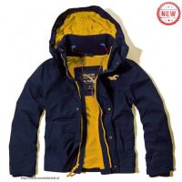 heren hollister hooded jassen donkerblauw geel Store Online rowas655