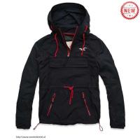 heren hollister hooded jassen half-zip zwart rood logo Nieuwe Website xiwkg416