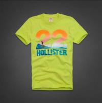 heren hollister korte t-shirt crewneck geel 22 Store Haarlem l7pl3912