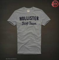 heren hollister korte t-shirt crewneck grijs surf team Vrije Tijd h3nlh985