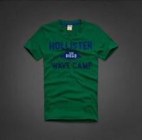 heren hollister korte t-shirt crewneck groen wave camp Overhemd Goedkoop brcbz952