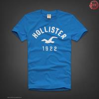 heren hollister korte t-shirt crewneck saffier 1922 Winkel Haarlem 9p7n0405