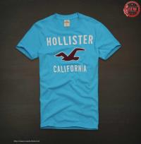 heren hollister korte t-shirt crewneck saffier california Nieuwe Aankomst eckph195