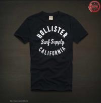 heren hollister korte t-shirt crewneck zwart surf supply california Store Almere Stad tawck891