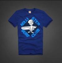 heren hollister korte t-shirt pattern surf club blauw On Sale Outlet 2xt4p564