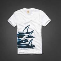 heren hollister korte t-shirt pattern surfboards wit Kleren Merken 9ae49504