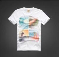 heren hollister korte t-shirt pattern wit Utrecht Shop v6haa344