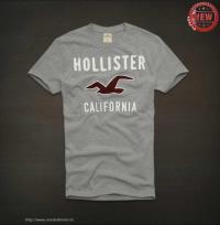 heren hollister korte tees california grijs rood On Sale Discount y32ne483