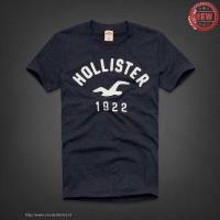 heren hollister korte tees letter logo 1922 donkerblauw Koop Goedkope 6apjc149