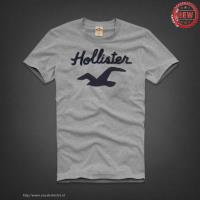 heren hollister korte tees letter logo grijs Wholesale Website 1e05a653