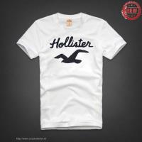 heren hollister korte tees letter logo wit zwart Outlet Amsterdam xqd1s324