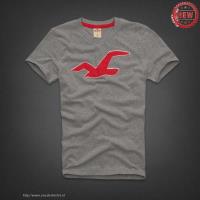 heren hollister korte tees logo grijs rood Outlet Eindhoven s9qee884